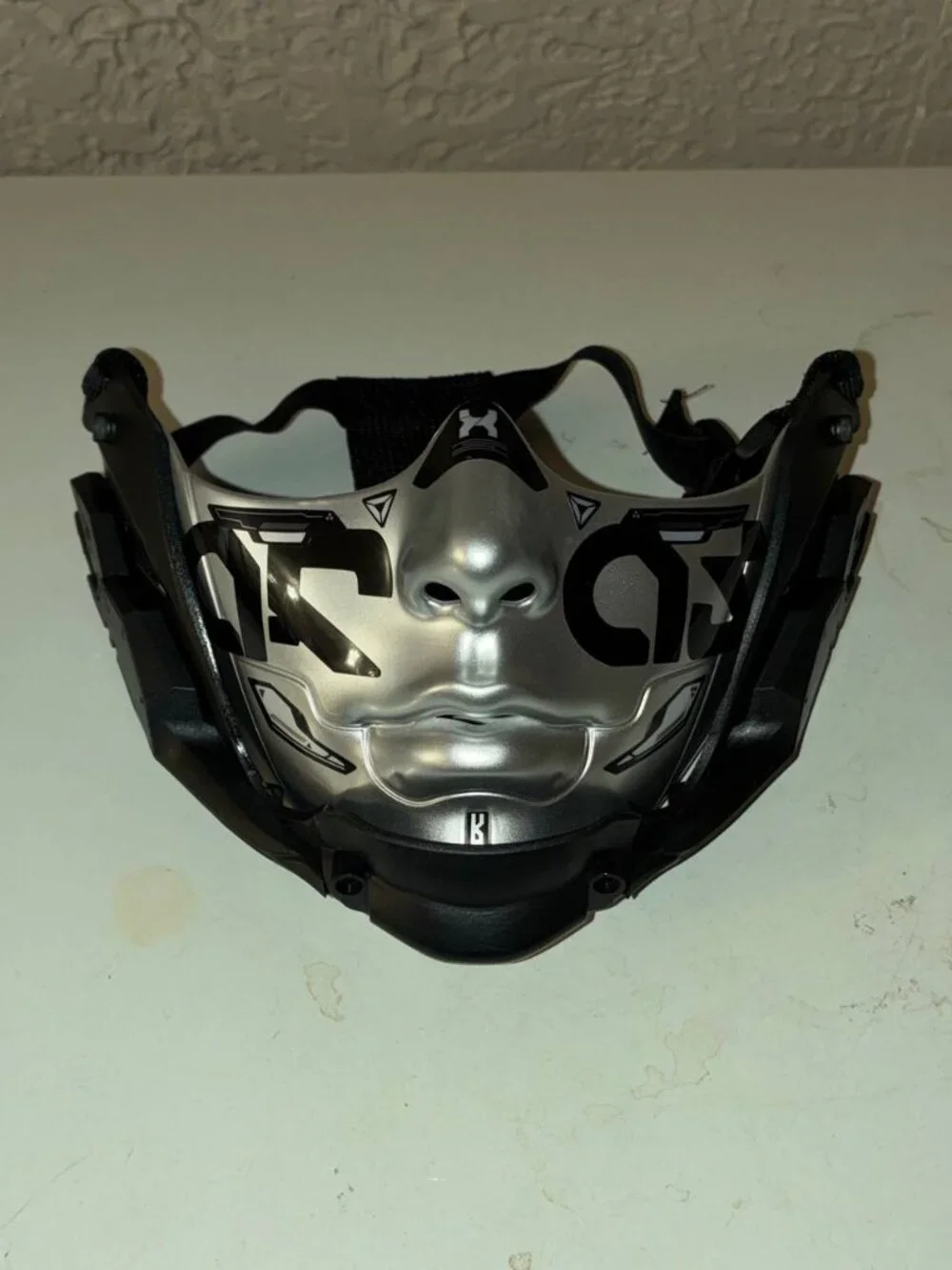 Cyberpunk Arasaka Mask - Silver Urban Streetwear Tactical Face Armor - New